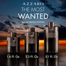 Load image into Gallery viewer, Azzaro The Most Wanted Eau de Parfum Intense - Woody & Seductive Mens Cologne - Fougère, Ambery & Spicy Fragrance for Date Night - Lasting Wear - Luxury Perfumes for Men - Travel Size, 1.6 Fl. Oz