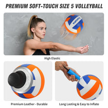 Load image into Gallery viewer, Professional Volleyball Net Set for Backyard Beach,Outdoor Height Adjustable Volleyball Net System with Heavy Duty Poles, Durable Net, PU Volleyball & Pump, Carry Bag