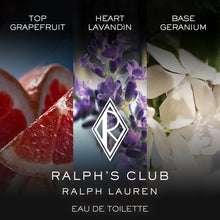 Load image into Gallery viewer, RALPH LAUREN FRAGRANCES - Ralph's Club - Eau de Toilette - Men's Cologne - Woody & Aromatic - With Grapefruit, Lavandin & Patchouli - Intense Fragrance - 1.7 Fl Oz