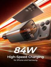 Load image into Gallery viewer, LISEN Retractable Car Charger, 84W Car Charger USB C Fast Charger, Cigarette Lighter USB Charger Adapter, Car Accessories Birthday Gifts for Men Women Dad Mom Husband, for iPhone 17 16 15 14 13 12 11