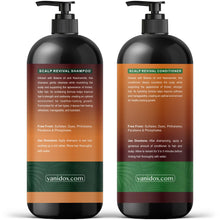 Load image into Gallery viewer, VANIDOX Batana Oil Shampoo and Conditioner Set – Biotin & Niacinamide Infused – Sulfate-Free, Paraben-Free – Moisturizing & Strengthening Hair Care for All Hair Types – 2 x 16 fl oz