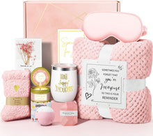 Load image into Gallery viewer, Happy Birthday Gifts for Women Mom Her Friend Sister Wife Grandma, Self Care Gift Get Well Relaxing Spa Gift Basket Set