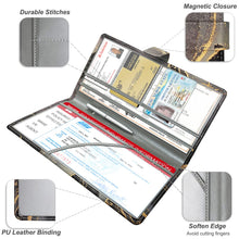 Load image into Gallery viewer, RSAquar Car Registration and Insurance Holder, Glove Box Organizer Car Accessories, Car Document Holder for Cards, Driver License, Marble Black