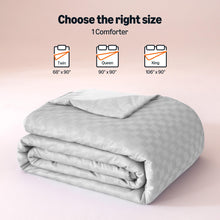 Load image into Gallery viewer, Amazon Basics Cooling Comforter, Soft Lightweight Waffle Weave Blanket for Hot Sleepers, Summer & All Season Bedding to Keep Cool for Night Sweats, 106"x90", King, Gray