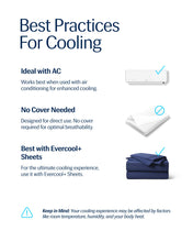 Load image into Gallery viewer, REST® Evercool® Cooling Comforter, King/Cali King, Blanket for Hot Sleepers, All Season Bedding to Keep Cool for Night Sweats, Breathable Lightweight Duvet, 106x90 Inches, Midnight Blue