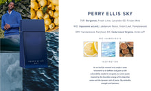 Load image into Gallery viewer, Perry Ellis Sky 3.4 fl oz EDT - Cologne for Men - fresh, aquatic, citrus - bergamot, lime, mint, violet, sandalwood, cedarwood