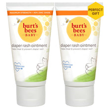 Load image into Gallery viewer, Burt's Bees Baby Diaper Rash Cream, 40% Zinc Oxide Calms & Soothes Skin for Fast Relief, Eczema Safe Balm, 100% Natural Origin Plant Based Formula, Pediatrician Tested, Travel Size, 6 oz (3 oz 2-Pack)