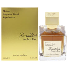Load image into Gallery viewer, Fragrance World Maison Barakkat Amber Eve for Unisex - 3.4 oz EDP Spray