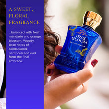 Load image into Gallery viewer, H HABIBI Iris Bloom Long-Lasting Arabian Perfumes for Women, Eau de Parfum for Women (2.5 Oz) Unique Fragrance With Rare Exotic Notes Of Blackcurrant, Jasmine & Saffron