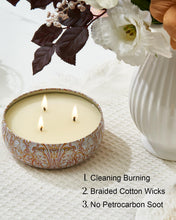 Load image into Gallery viewer, M&SENSE 3 Wick Soy Candles for Home Scented, Citrus & Sage Scented Aromatherapy Candle for Stress Relief, 12oz 40 Hour Burn Time, Highly Scented Candle Gift