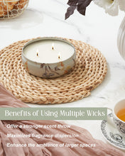 Load image into Gallery viewer, M&SENSE 3 Wick Soy Candles for Home Scented, Citrus & Sage Scented Aromatherapy Candle for Stress Relief, 12oz 40 Hour Burn Time, Highly Scented Candle Gift