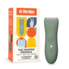 Load image into Gallery viewer, MERIDIAN The Trimmer Original - Body Hair Trimmer for Men, Electric Shaver for Pubic Hair, Chest, Legs & Bikini, Waterproof & Rechargeable, Sage