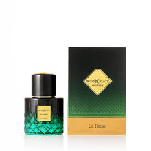 Load image into Gallery viewer, Khadlaj La Fede Intoxicate Mystique – Fresh, Woody, Balsamic, Vanilla – Extrait de Parfum Spray Long-Lasting Fragrance for Men, 3.4 Ounce / 100ml