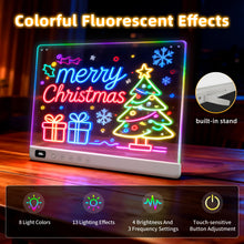 Load image into Gallery viewer, Lumiboard Led Drawing Board with 13 Light Effects, 16" Rechargeable Glow Doodle LED Note Board with Colors, Neon Light Up Drawing Tablet Gifts for Kids for Easter Birthday Christmas Gift Ideas