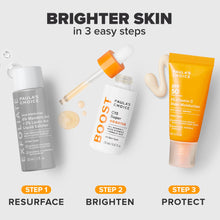 Load image into Gallery viewer, Paula's Choice Brighter Days Ahead Kit, Vitamin C and AHA Trio, Includes Travel Size C5 SPF Face Sunscreen, Mandelic Acid Exfoliant, C15 Vitamin C Booster Serum, Brightening & Resurfacing, 3-Piece Set