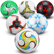 Load image into Gallery viewer, Deekin 6 Pcs Soccer Ball with Pump Official Size Indoor Outdoor Sport Soccer Ball Bulk Machine Stitched Soccer Gift for Child Teen Adult Game Training(Size 4)