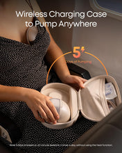 Load image into Gallery viewer, eufy Security Heated Wearable Breast Pump S1 Pro, Slim Hands-Free with Industry-Leading HeatFlow Tech, Wireless Charging Case, App-Controlled OptiRhythm, 300 mmHg Strong Suction, in-Bra Use