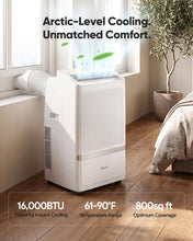 Load image into Gallery viewer, 16,000 BTU Portable Air Conditioners for Rooms up to 800 Sq Ft, Drainage-Free Cooling AC Unit with Smart App & Remote, Quiet Portable AC Unit with Dehumidifier & Fan, Sleep Mode for Home Office