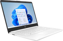 Load image into Gallery viewer, HP Newest 14" Ultral Light Laptop for Students and Business, Intel Quad-Core N4120, 8GB RAM, 192GB Storage(64GB eMMC+128GB Micro SD), 1 Year Office 365, Webcam, HDMI, WiFi, USB-A&C, Win 11 S