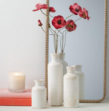 Load image into Gallery viewer, Sullivans White Ceramic Vase Set, Farmhouse Decor, Home Decorative Vase, Vases For Your Kitchen, Bedroom, Office, Living Room, Bathroom, & Shelf Centerpiece Table Decorations (CM2333)
