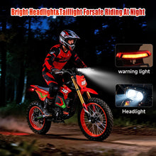 Load image into Gallery viewer, HAPPYRUN F18 Electric Dirt Bike Mid-Drive Motor 6000W Peak, Electric Motorcycle 60V 30Ah Removable Battery, 60-Mile Range, 46mph, Dual Hydraulic Brakes & Full Suspension Electric Motorcycle