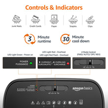 Load image into Gallery viewer, Amazon Basics 8-Sheet Cross Cut Paper Shredder and Credit Card Shredder - Black