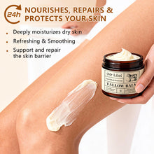 Load image into Gallery viewer, Lilei Beauty Beef Tallow for Skin, Grass-Fed Beef Tallow and Honey Balm, Whipped Body Butter & Face Moisturizer, Unscented, Body Cream, Soothes Dry & Sensitive Skin