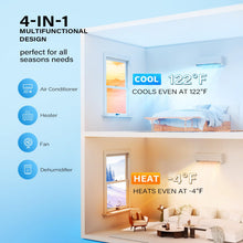 Load image into Gallery viewer, ROVSUN 4 Zone 38000 BTU (12K/12K/12K/12K) Mini Split AC/Heating System, 20 SEER2 Quad Zone Ductless Wall Mounted Air Conditioner with Pre-Charged Condenser, Heat Pump & 25Ft Line Set, 208-230V