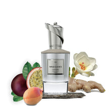 Load image into Gallery viewer, MIND GAMES Lionora - Luxury Perfume with Notes of Ginger Madagascar, Apricot Skin & Sandalwood - Elegant Extrait de Parfum for Women & Men - Floral & Fruity Perfume - 100 mL/3.4 oz