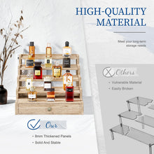 Load image into Gallery viewer, D.S.Exthefic 5 Tier Cologne Organizer for Men, Wooden Cologne Stand Holder Display Shelf with Drawer Storage, Large Capacity Cologne Rack Perfume Organizer for Man