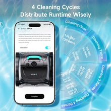 Load image into Gallery viewer, (2026 Upgrade) WYBOT C1 Cordless Robotic Pool Vacuum for Inground Pools, Above Ground Pool Cleaner 4-in-1 Wall & Waterline Cleaning Up to 1,614sq.ft, 150mins Smart Navigation, App Support, Black