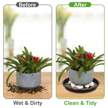 Load image into Gallery viewer, NABAOXUN 6Pack 8,10,12Inch Plastic Drip Trays Plant Saucers for Indoors Outdoor Plant, Thick Heavy Durable Sturdy Flower Pot Trays for Pots Planter, Black…