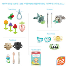 Load image into Gallery viewer, RaZbaby RaZbuddy JollyPop Pacifier Holder w/Removable Baby Pacifier - 0m+ - BPA Free - (Sloth)