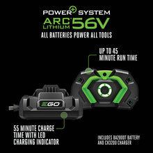Load image into Gallery viewer, EGO POWER+ String Trimmer, Battery Powered, 16" Trimmer for Weeds and Grass with POWERLOAD, LINE IQ, Telescopic Carbon Fiber Shaft, Includes 56V 4.0Ah Battery and Charger - ST1623T