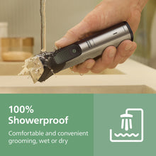 Load image into Gallery viewer, Norelco Philips All-in-One 9000 Series 25-Piece Trimmer - Electric Shaver and Clipper for Face, Beard, Head & Body, Self-Sharpening Full Metal Blades, 27 Length Settings (0.5-20 mm), MG9580/40