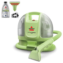 Load image into Gallery viewer, BISSELL Little Green Mini Portable Carpet and Upholstery Deep Cleaner, Car/Auto Detailer, with HydroRinse Self-Cleaning Tool and 4" Tough Stain Tool, Tea Green, 4075