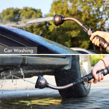 Load image into Gallery viewer, RESTMO Watering Wand, Heavy Duty Metal Garden Hose Wand with Thumb Flow Control, 15-Inch Long Hose Nozzle Sprayer with 10 Spray Patterns, Ideal to Water Hanging Baskets and Shrubs, Oil Rubbed Bronze