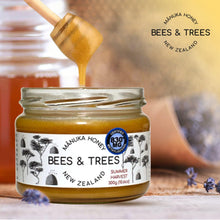 Load image into Gallery viewer, Bees & Trees Manuka Honey 830+ MGO – New Zealand Pure Monofloral, Raw, Bioactive – Unpasteurized Superfood for Wellness – Bioactive, Nutrient-Packed for Immunity & Vitality - 300g (10.6oz) Glass Jar