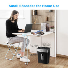 Load image into Gallery viewer, BONSEN Shredder for Home Office, 8-Sheet Crosscut Credit Card Shredder, Small Paper Shredder for Home Use with 4 Gallons Wastebasket, High Security Level P-4, ETL Certification (S3101)