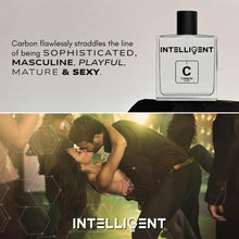 Load image into Gallery viewer, Intelligent Carbon | The Perfect Date Night Fragrance | Sexy, Sweet & Extremely Unique | Eau de Parfum for Men | 3.4 Fl Oz (100 mL)