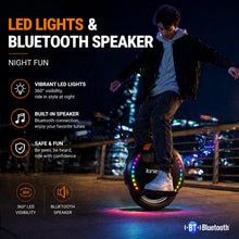 Load image into Gallery viewer, KINGSONG 14DPro Electric Unicycle: UL2272 Certified, 30km/h Top Speed, 32° Climbing, 800W Rated / 2400W Max Power, 420Wh Battery – Self-Balancing One Wheel EUC for Adults & Teens Commuting (Black)