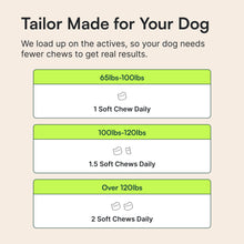 Load image into Gallery viewer, Wuffes Advanced Dog Hip and Joint Supplement with Glucosamine, Chondroitin, Omega 3, MSM, and Green Lipped Mussel, 30 Pork Flavored Chews for Large Dog Breeds
