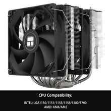 Load image into Gallery viewer, Thermalright Peerless Assassin 120 SE CPU Cooler, 6 Heat Pipes AGHP Technology, Dual 120mm PWM Fans, 1550RPM Speed, for AMD:AM4 AM5/Intel LGA 1700/1150/1151/1200/1851,PC Cooler