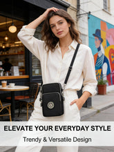 Load image into Gallery viewer, Small Crossbody Bag, Adjustable Strap, Black Mini Phone Wallet Purse, Compact Cell Phone Carrier for Hands-Free Convenience