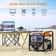 Load image into Gallery viewer, Oxseryn Power Equipment 4400 Watts Inverter Generator Gas Powered, Portable Open Frame Generator, Low Noise with ECO Mode, RV Ready, Emergency Home Backup