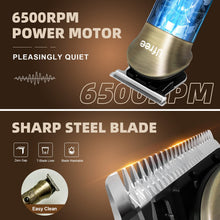 Load image into Gallery viewer, Ufree Beard Trimmer for Men, Electric Razor Shaver, Cordless Hair Clipper Shaving Kit for Mustache Body Nose Ear Hair Facial, Adjustable Beard Grooming Kit Birthday Gifts for Men