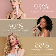 Load image into Gallery viewer, Risina Bikini Trimmer for Women - Painless Electric Razors for Silk Skin,Cordless Body Shaver with Ceramic Blade, Replaceable Lady Razor, IPX7 Waterproof & Easy Cleaning, Birthday Gifts for Women
