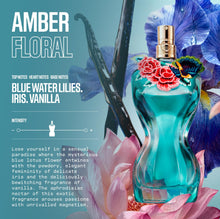 Load image into Gallery viewer, Jean Paul Gaultier La Belle Paradise Garden Eau de Parfum for Women - Long Lasting Floral Amber Womens Perfume with Blue Water Lily, Iris & Vanilla - Designer Fragrance Spray, 3.4 oz
