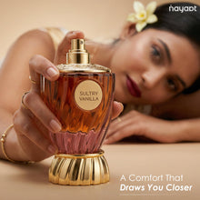 Load image into Gallery viewer, Orientica Nayaat Sultry Vanilla Eau De Parfum 3.3 fl oz / 100ml - Spicy, Vanilla, Powdery, Sweet Almond, White Flowers, Sandalwood, Amber, Balm - Arabic Perfume for Men & Women
