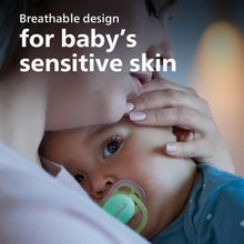 Load image into Gallery viewer, Philips Avent Ultra Air Pacifier - 4 x Light, Breathable Glow-in-The-Dark Baby Pacifiers for Babies Aged 6-18 Months, BPA Free with Sterilizer Carry Case, SCF376/08